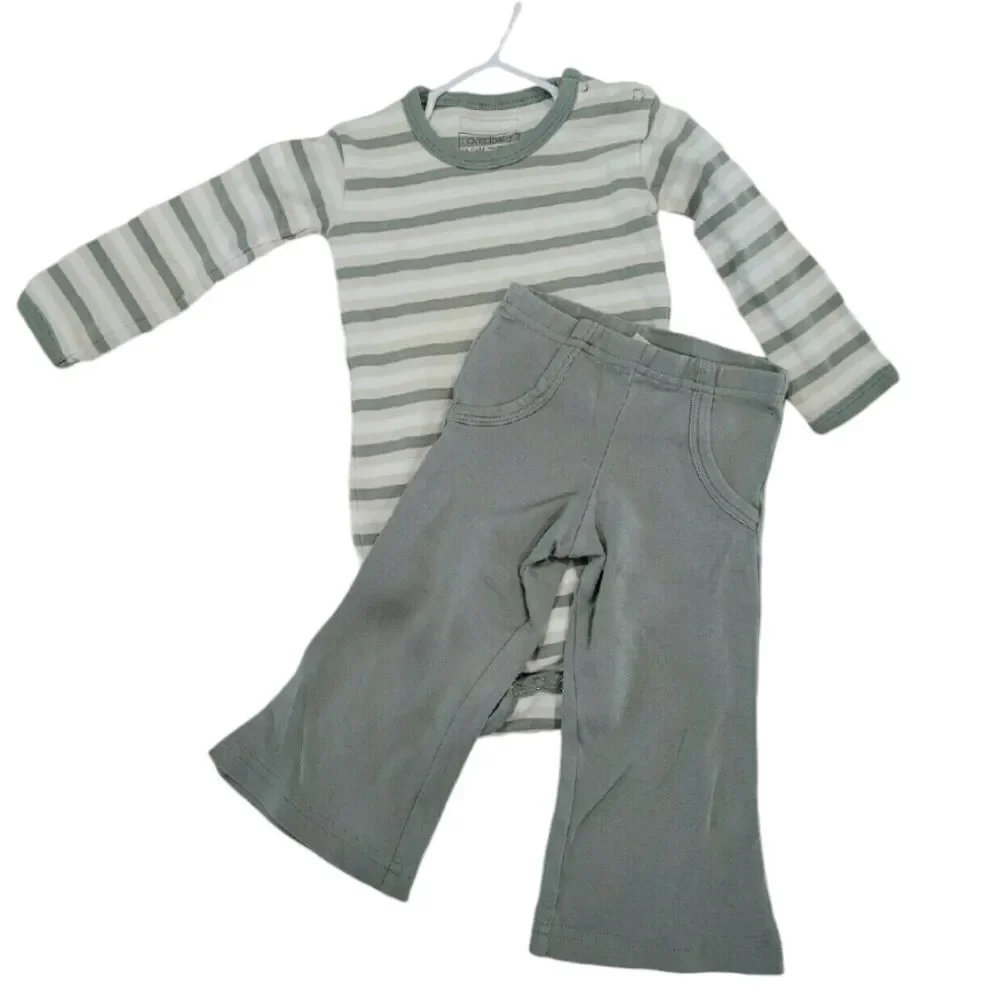 L'oved baby matching stripe set